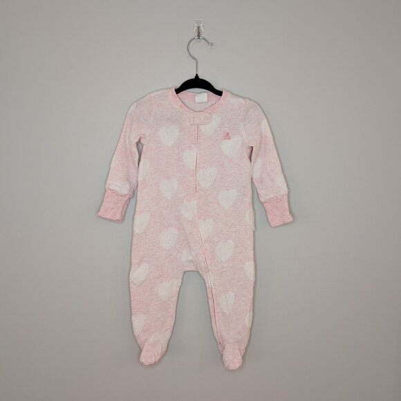 💛 4 for 10 💛 Baby Gap Fluffy Heart Sleeper - Picture 1 of 5